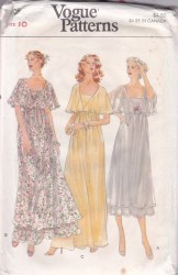 7105 VOG EMPIRE EVE SOFT DRESS LENGTHS, CAPELET PATTERN 12